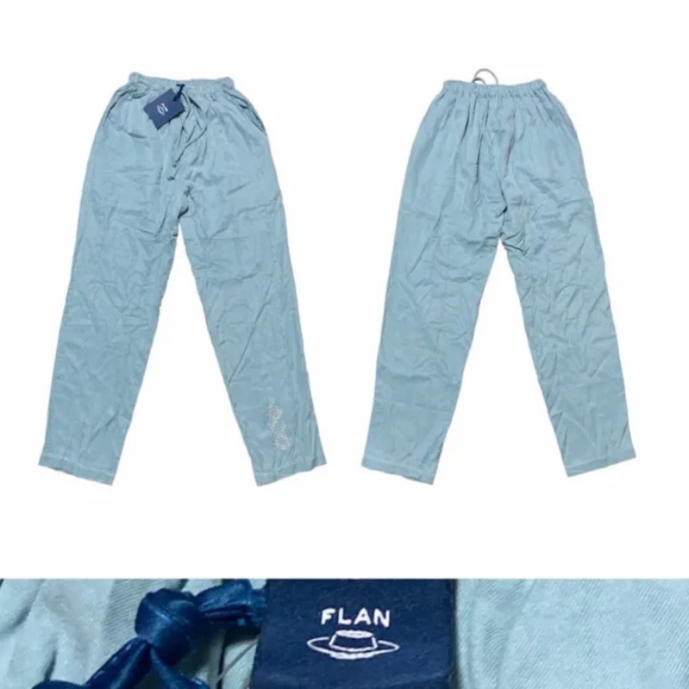 NWT Flan Labs 100% Lyocell Joggers Pants Men’s size Small in Light Blue